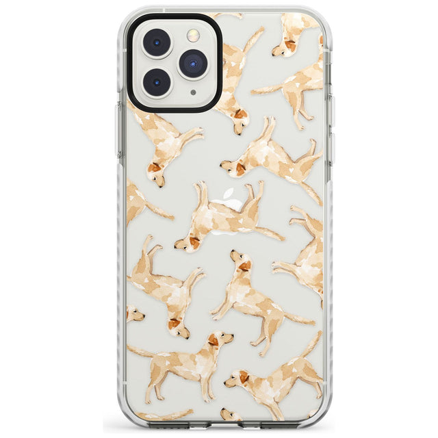 Yellow Labrador Watercolour Dog Pattern