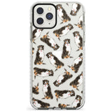 Bernese Mountain Dog Watercolour Dog Pattern Impact Phone Case for iPhone 11 Pro Max