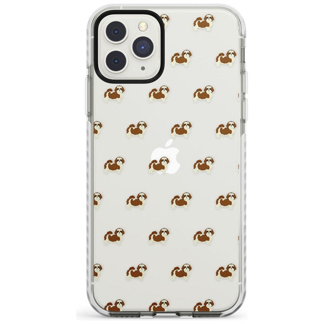 Shih Tzu Dog Pattern Clear Impact Phone Case for iPhone 11 Pro Max