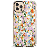 Energetic Floral Mix: Transparent Slim TPU Phone Case for iPhone 11 Pro Max