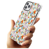 Energetic Floral Mix: Transparent Slim TPU Phone Case for iPhone 11 Pro Max