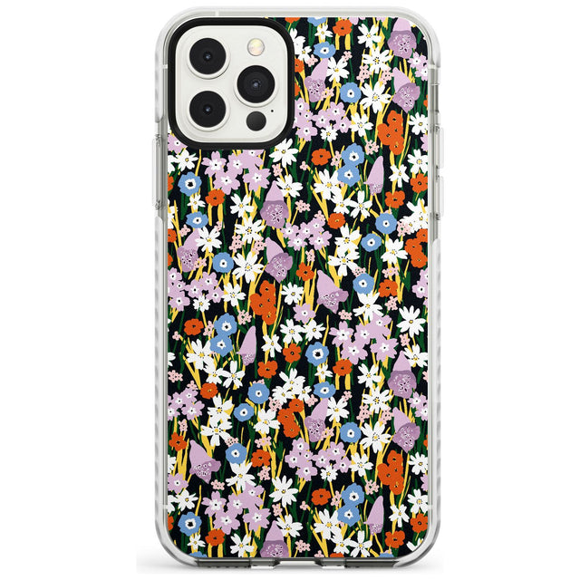 Energetic Floral Mix: Solid Slim TPU Phone Case for iPhone 11 Pro Max