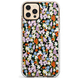 Energetic Floral Mix: Solid Slim TPU Phone Case for iPhone 11 Pro Max