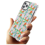 Jazzy Floral Mix: Transparent Slim TPU Phone Case for iPhone 11 Pro Max