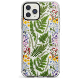 Busy Floral and Fern Design Impact Phone Case for iPhone 11 Pro Max