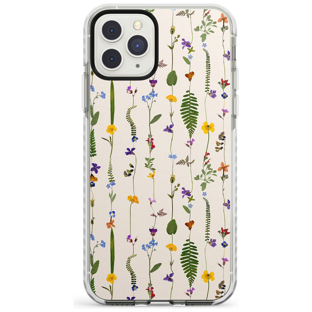 Wildflower Chain Design - Cream Impact Phone Case for iPhone 11 Pro Max