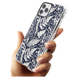 Wildflowers and Ferns on Navy Impact Phone Case for iPhone 11 Pro Max