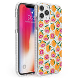 Blood Orange Fruit Pattern Transparent Phone Case iPhone 11 Pro Max / Impact Case,iPhone 11 Pro / Impact Case,iPhone 12 Pro / Impact Case,iPhone 12 Pro Max / Impact Case Blanc Space