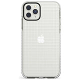 Simplistic Small Grid Designs White (Transparent) Impact Phone Case for iPhone 11 Pro Max