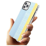 Abstract Grid Blue & Yellow Impact Phone Case for iPhone 11 Pro Max