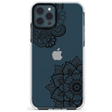 Black Henna Florals Impact Phone Case for iPhone 11 Pro Max