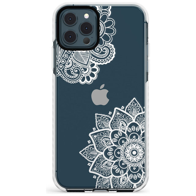 White Henna Florals Impact Phone Case for iPhone 11 Pro Max