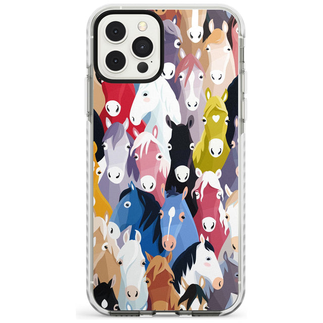 Colourful Horse Pattern Impact Phone Case for iPhone 11 Pro Max