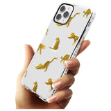 Clear Jaguar Jungle Cat Pattern Impact Phone Case for iPhone 11 Pro Max