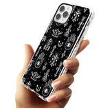 Tribal Palms - White on Black Impact Phone Case for iPhone 11 Pro Max