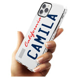 California License Plate Slim TPU Phone Case for iPhone 11 Pro Max