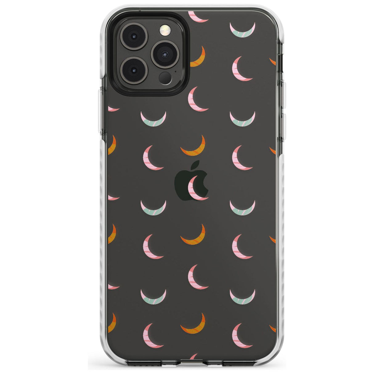 Colourful Crescent Moons Slim TPU Phone Case for iPhone 11 Pro Max