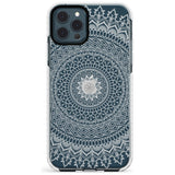 Large White Mandala Transparent Design Slim TPU Phone Case for iPhone 11 Pro Max