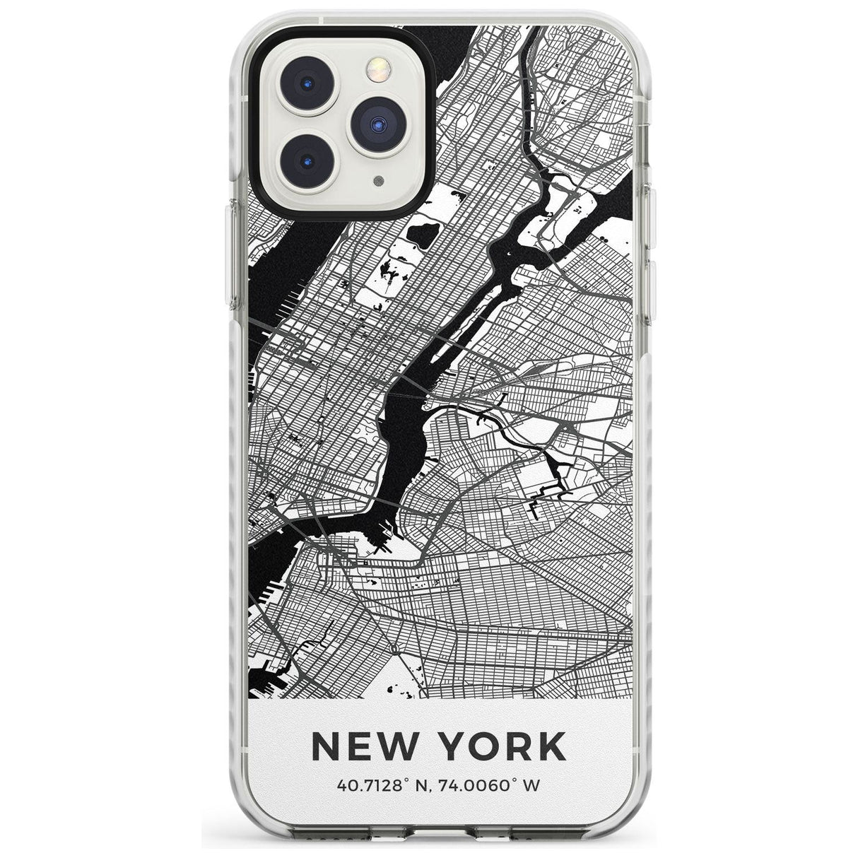 Map of New York, New York Impact Phone Case for iPhone 11 Pro Max