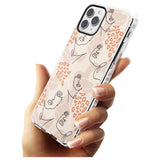 Leopard Print Stylish Abstract Faces Impact Phone Case for iPhone 11 Pro Max