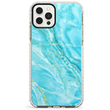 Bright Blue Onyx Marble Texture Slim TPU Phone Case for iPhone 11 Pro Max