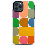 Abstract Retro Shapes: Rainbow Mix Slim TPU Phone Case for iPhone 11 Pro Max