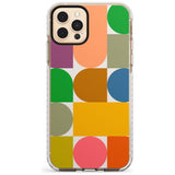 Abstract Retro Shapes: Rainbow Mix Slim TPU Phone Case for iPhone 11 Pro Max