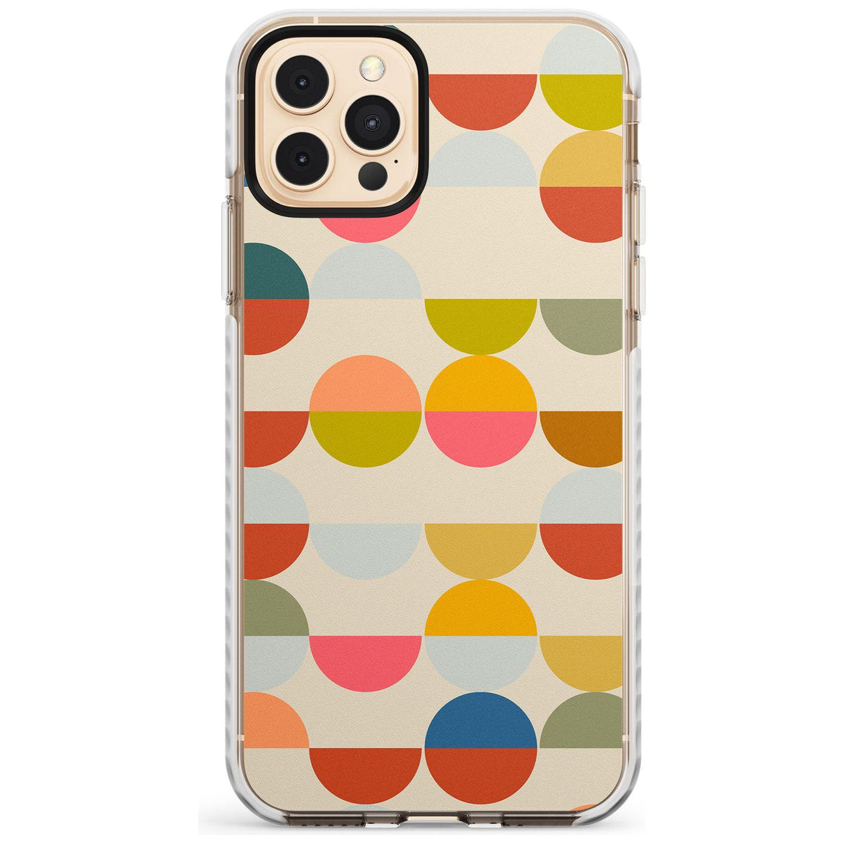 Abstract Retro Shapes: Colourful Circles Slim TPU Phone Case for iPhone 11 Pro Max