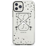 Gemini Emblem - Transparent Design Impact Phone Case for iPhone 11 Pro Max