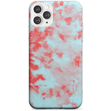 Red & Blue Acid Wash Tie-Dye Pattern Slim TPU Phone Case for iPhone 11 Pro Max