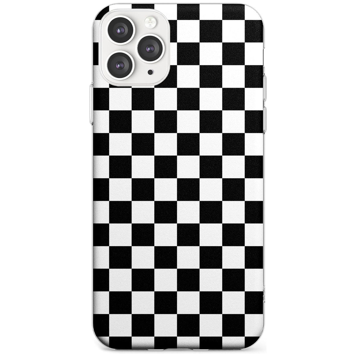 Black Checkered iPhone Case  Slim Case Phone Case - Case Warehouse