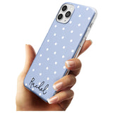 Simple Light Blue Dots iPhone Case   Custom Phone Case - Case Warehouse