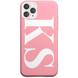 White & Pink Personalised Letters iPhone Case  Slim Case Custom Phone Case - Case Warehouse