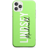 Bold Custom Name: Lime Slim TPU Phone Case for iPhone 11 Pro Max