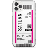 Saturn Custom Space Travel Ticket iPhone Case  Slim Case Custom Phone Case - Case Warehouse