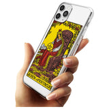 Queen of Pentacles Tarot Card - Colour Black Impact Phone Case for iPhone 11 Pro Max