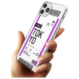 Tokyo Boarding Pass iPhone Case   Custom Phone Case - Case Warehouse