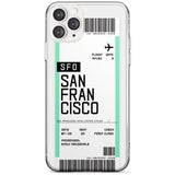 San Francisco Boarding Pass iPhone Case  Slim Case Custom Phone Case - Case Warehouse