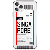 Singapore Boarding Pass iPhone Case  Slim Case Custom Phone Case - Case Warehouse