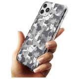 Dark Grey Cat Camouflage Pattern iPhone Case   Phone Case - Case Warehouse