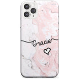 Pink Marble iPhone Case  Slim Case Custom Phone Case - Case Warehouse