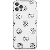 Clear Dice Pattern Slim TPU Phone Case for iPhone 11 Pro Max