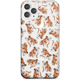 English Bulldog Watercolour Dog Pattern Phone Case iPhone 11 Pro Max / Clear Case,iPhone 11 Pro / Clear Case,iPhone 12 Pro Max / Clear Case,iPhone 12 Pro / Clear Case Blanc Space