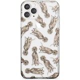 Weimaraner Watercolour Dog Pattern Slim TPU Phone Case for iPhone 11 Pro Max