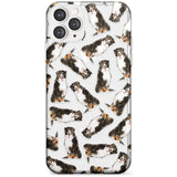 Bernese Mountain Dog Watercolour Dog Pattern Slim TPU Phone Case for iPhone 11 Pro Max