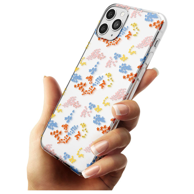 Small Flower Mix: Transparent Black Impact Phone Case for iPhone 11 Pro Max