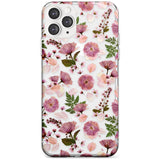 Floral Menagerie Transparent Design Slim TPU Phone Case for iPhone 11 Pro Max