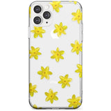 Daffodils Transparent Pattern Slim TPU Phone Case for iPhone 11 Pro Max