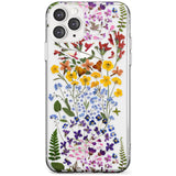 Wild Flower Stripe Design Slim TPU Phone Case for iPhone 11 Pro Max