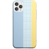 Abstract Grid Blue & Yellow Slim TPU Phone Case for iPhone 11 Pro Max